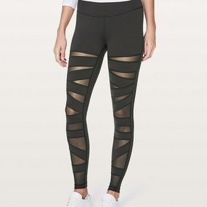 Lululemon Wunder Under Tech Mesh legging, black